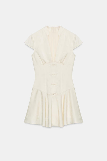 Lienne - Button Mini Dress