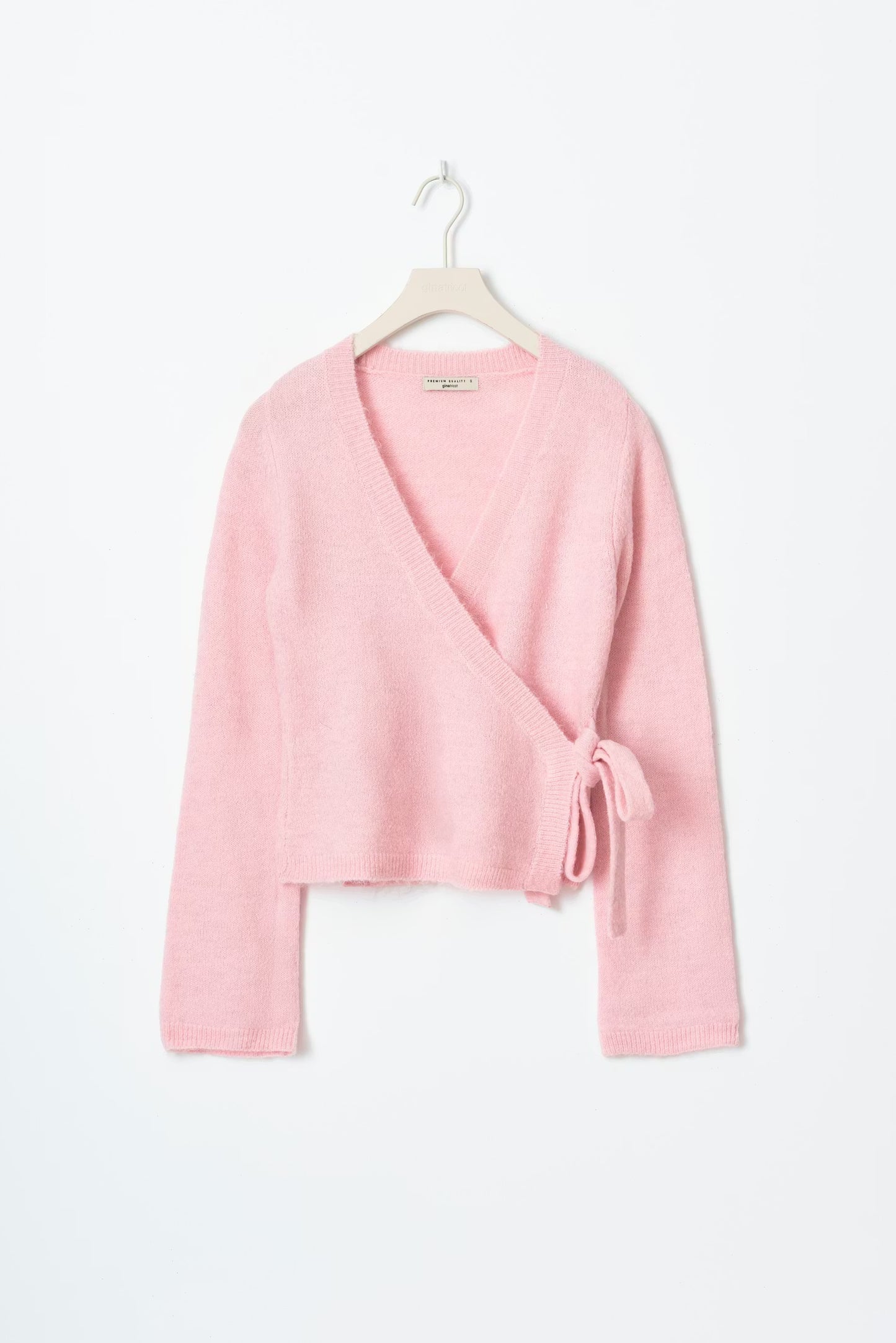 ESSENTIAL KNITTED WRAP CARDIGAN