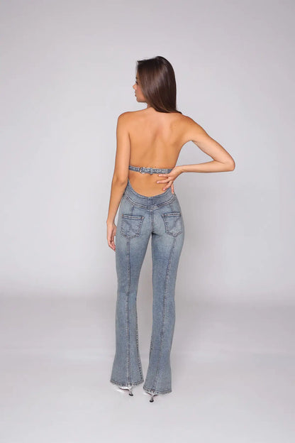 Model Off-Duty Jeans Jumpsuit