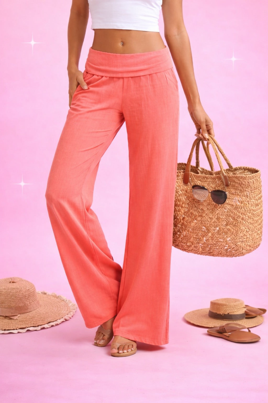 SOLAIRE™ | Flow Coral Pants