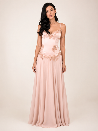 Aveline | Floral Detail Maxi Dress