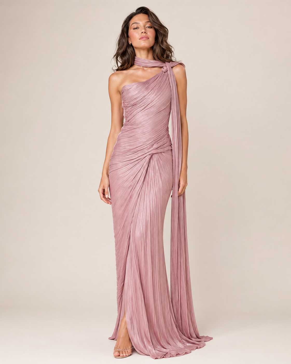 Vienna | Draped One-Shoulder Maxi Dress