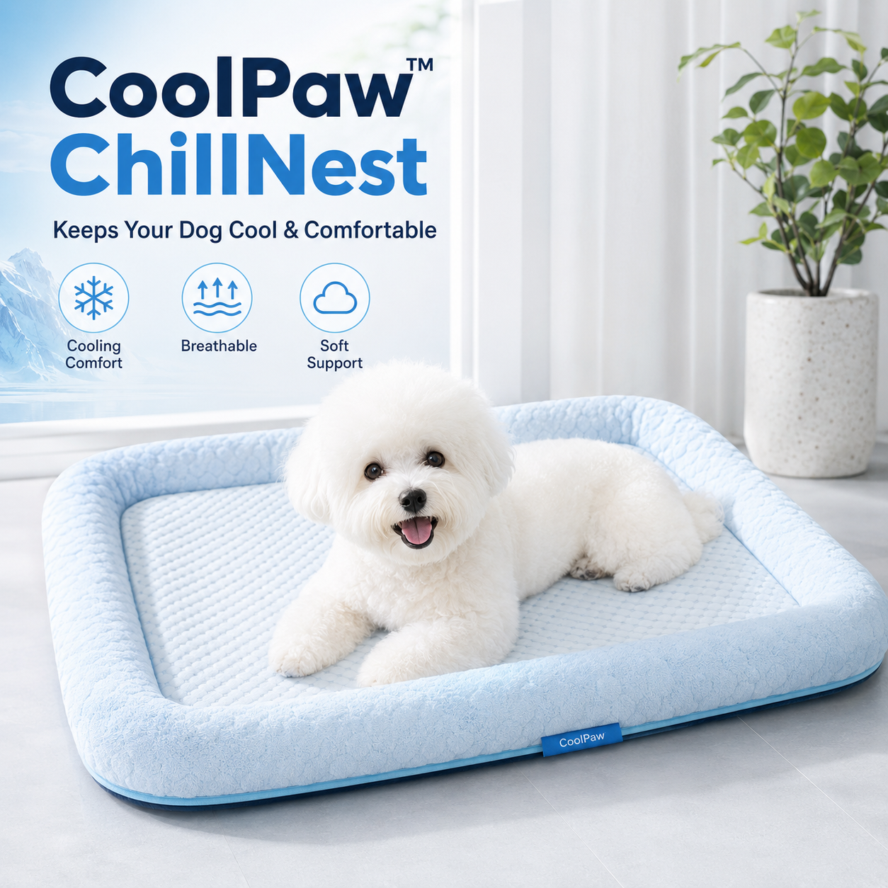 CoolPaw™ ChillNest Bed