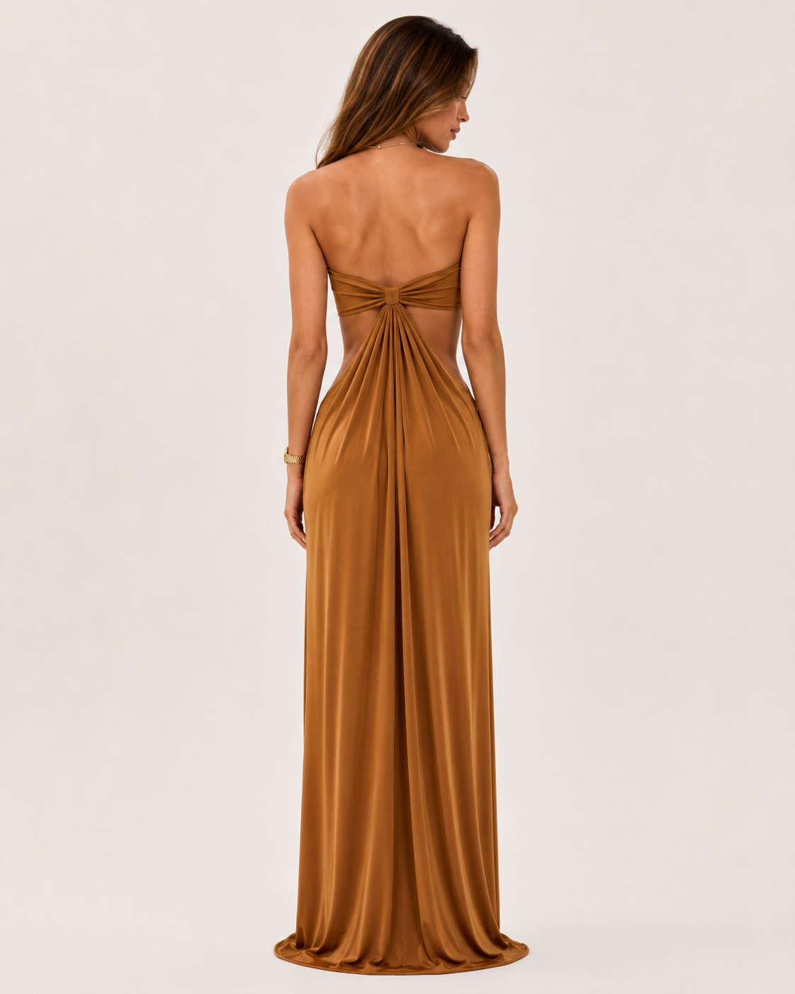 Sienna – Draped Cut-Out Maxi Dress