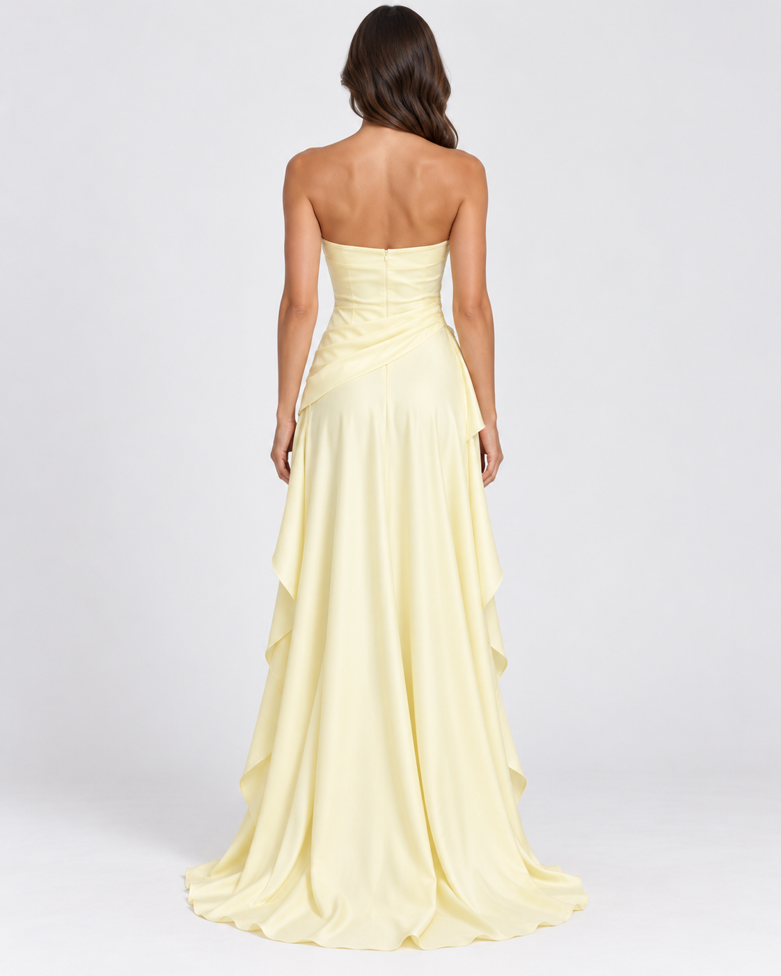 Solenne High-Low Maxi Dress