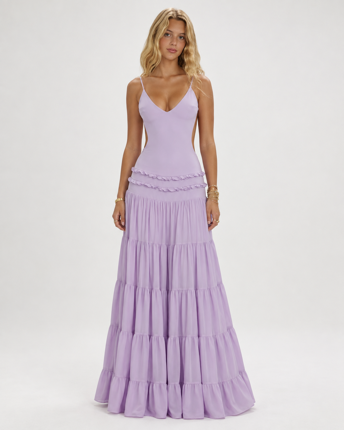 Amoura Lilac Maxi Dress