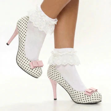 Lulu Polka Bow Heels
