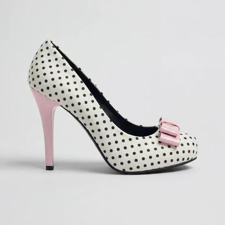 Lulu Polka Bow Heels