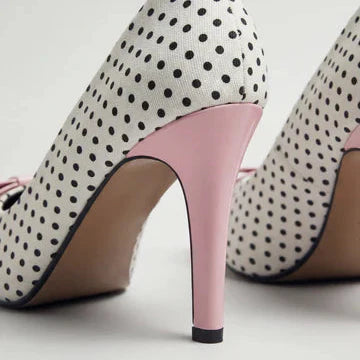 Lulu Polka Bow Heels