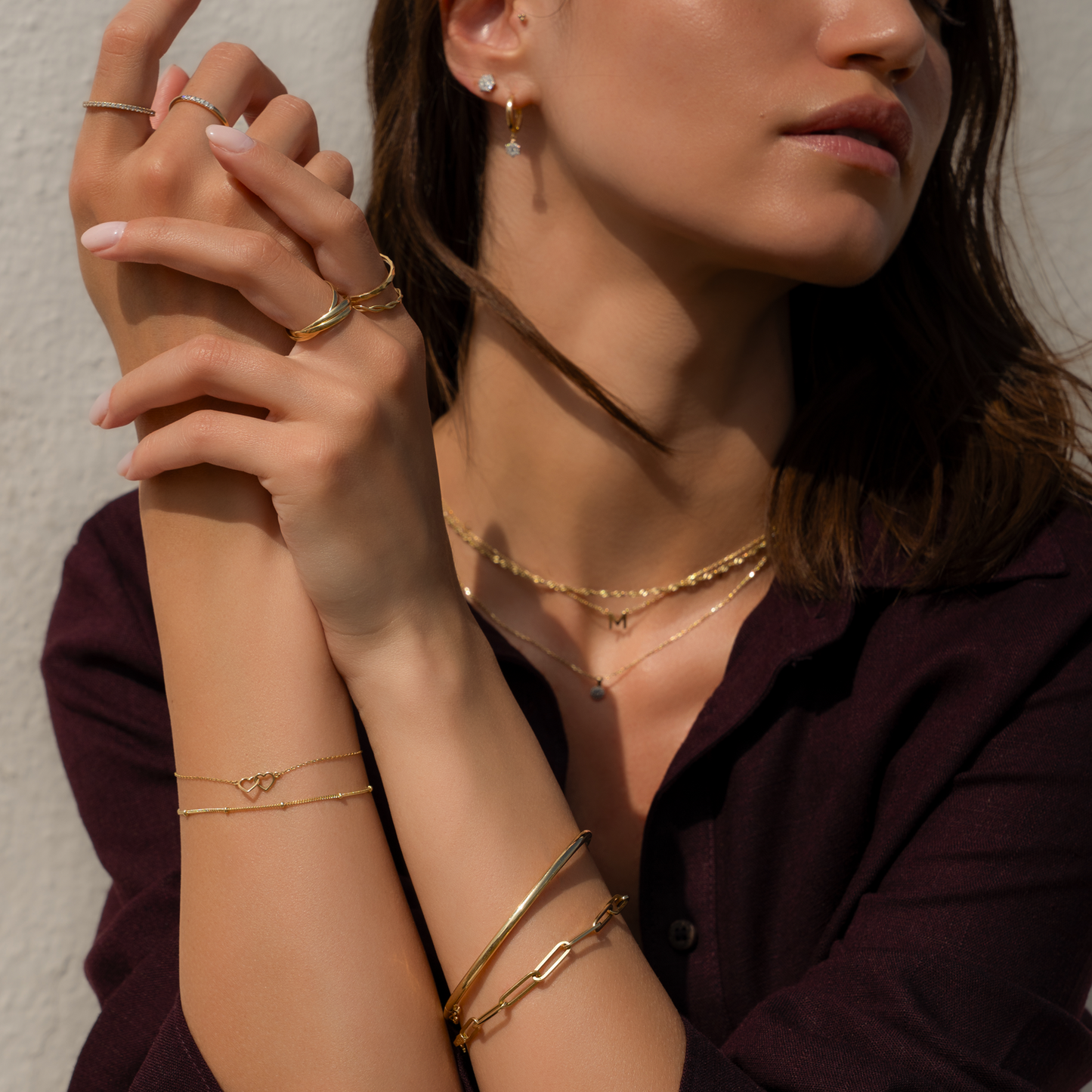 Linked Heart Bracelet