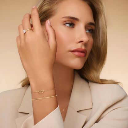 Linked Heart Bracelet