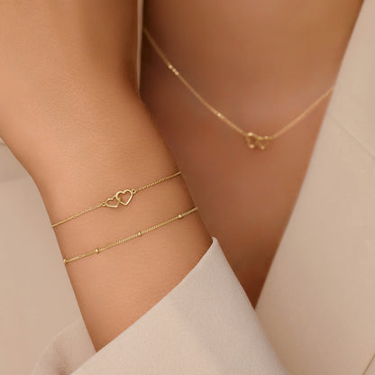 Linked Heart Bracelet