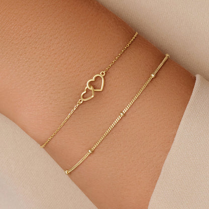 Linked Heart Bracelet