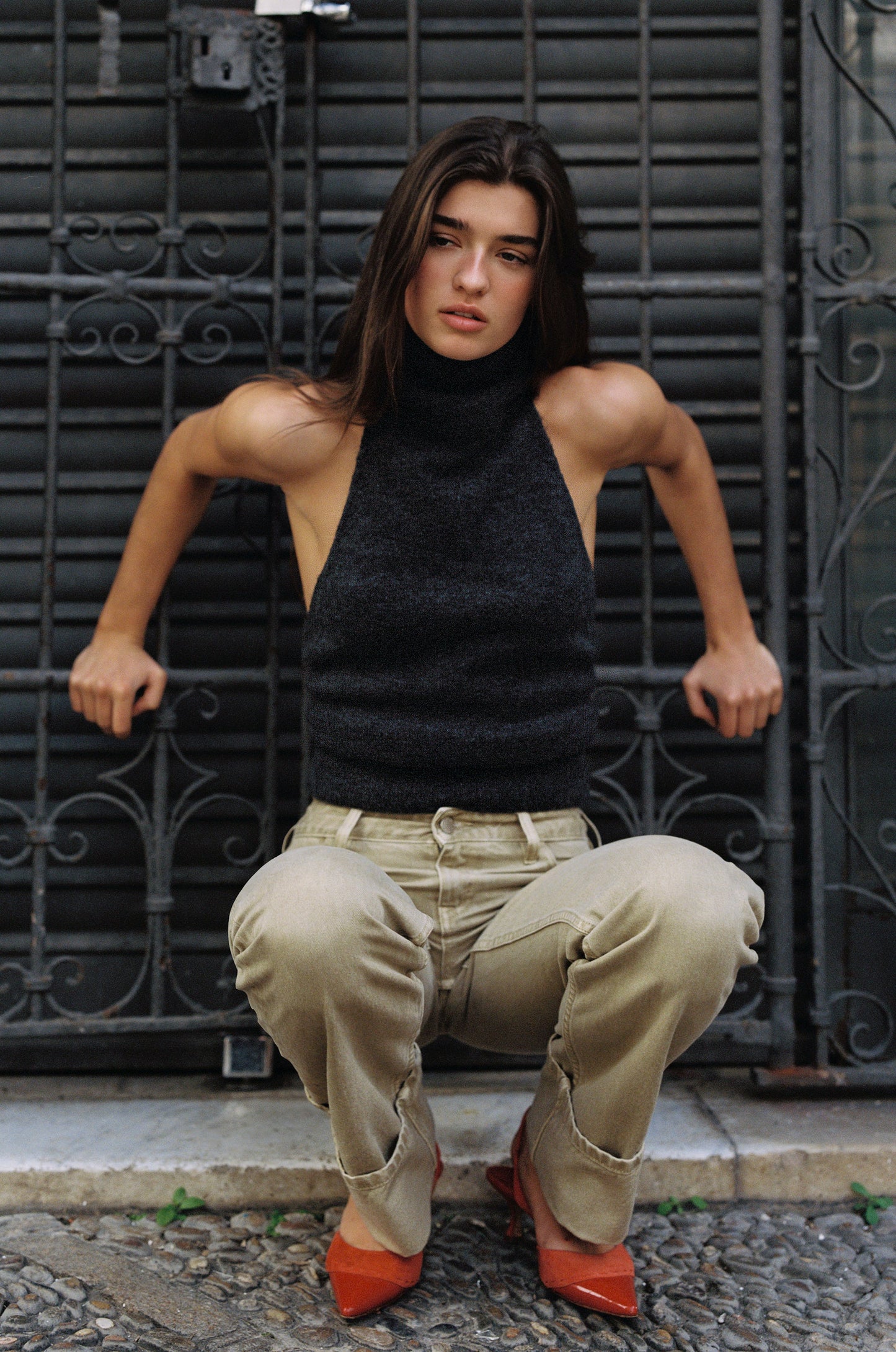 Alyssa Top | Charcoal