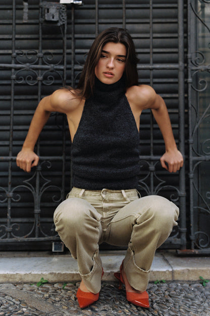 Alyssa Top | Charcoal